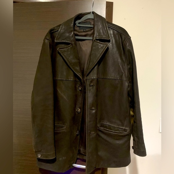 Golden Bear Vintage Brown Men's Leather Jacket (Size M)